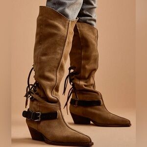 Brand new free people suede boots size 8.